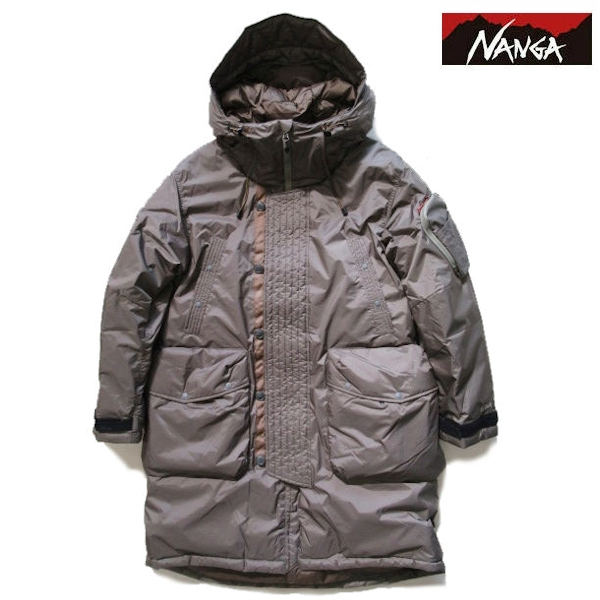 ナンガ/NANGA【オーロラテックスダウンフィールドハーフコート】AURORA TEX DOWN FIELD HALF COAT 雨合羽透湿落ちこむ上衣 ND2441-1C006 ミディアムグレー
