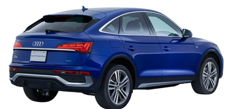 アウディQ5スポーツバックGU20A　2025.7～高品質、高透明、高耐久断熱カット済みカーフィルム（リンテックプレミアムシリーズスモーク シルフィード)