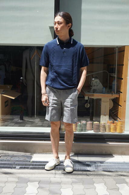 『CORDINGS』（コーディングス） バムブリッジ アイリッシュリネン 　ショートパンツ　TRJ516-IR 　【MENS】 　グレイ MADE IN PORTUGAL 22,275円