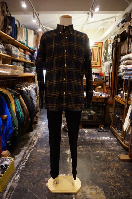 『GAMBERT CUSTOM SHIRTS』　（ギャンバード カスタム シャツ）　コットンネル　長袖　　チェックボタンダウンシャツ　　　アメリカ製｜アメリカン　ビューティー