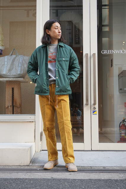 『BATTENWEAR』 (バテンウェア) ビーチブレーカー（裏地フリース付き添い人） /緑であること 日本製