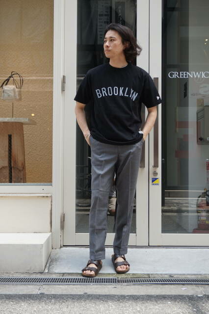 『FELCO』 (フェルコ) 半袖 ハイクルー 5オンス ジャージ Tシャツ(BROOKLYN ROYAL GIANTS - BLACK)日本製 ブラック