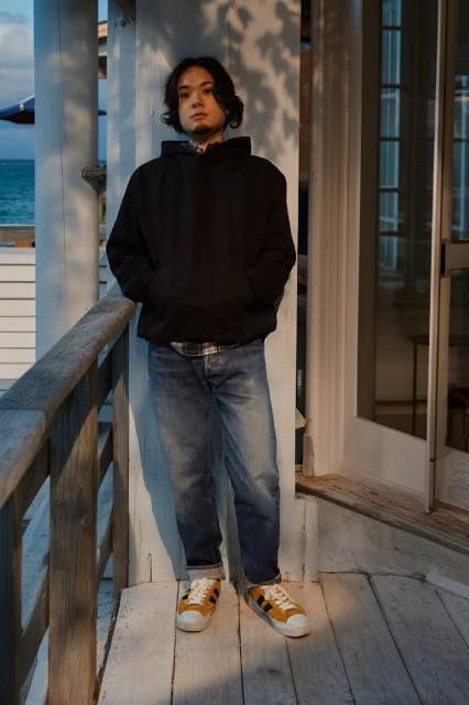 『BAYSIDE』（ベイ片方）１６薬局衡オンス 厚地の外套大きさ ボンネットティーシャツ スェットパーカー 亜米利加製  黒いこと MADE IN USA