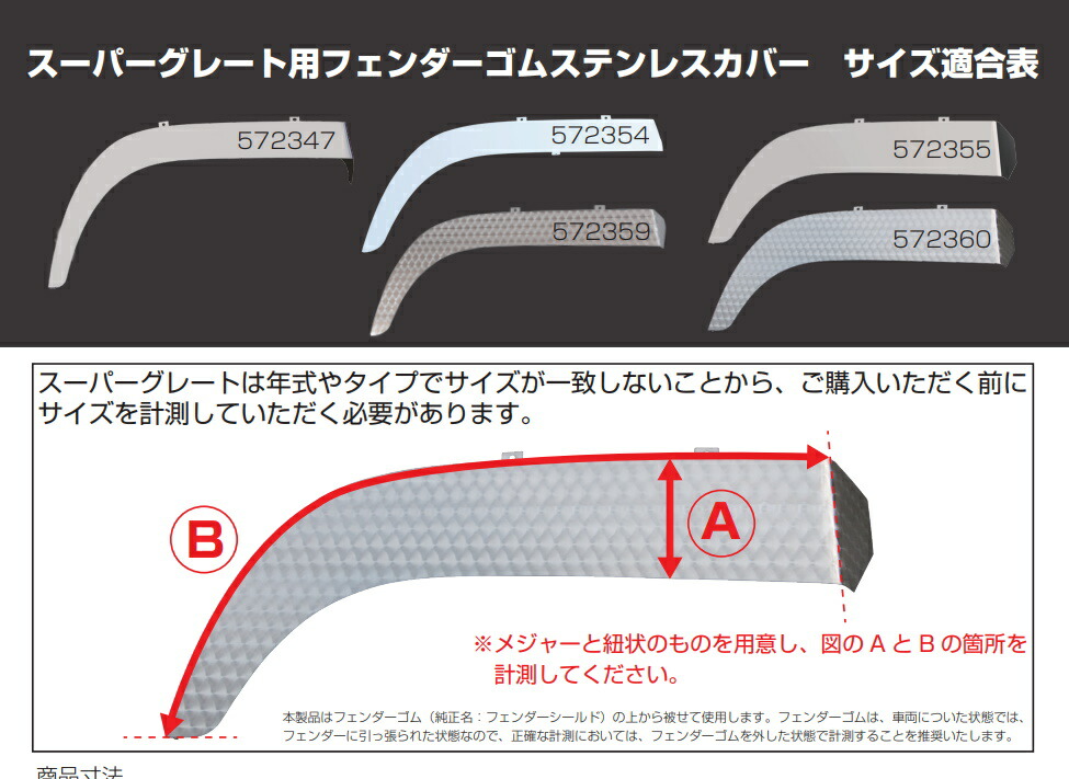 激安大特価！】 572360法人様限定 ウロコ スーパーグレート 標準キャブ用 R L fucoa.cl