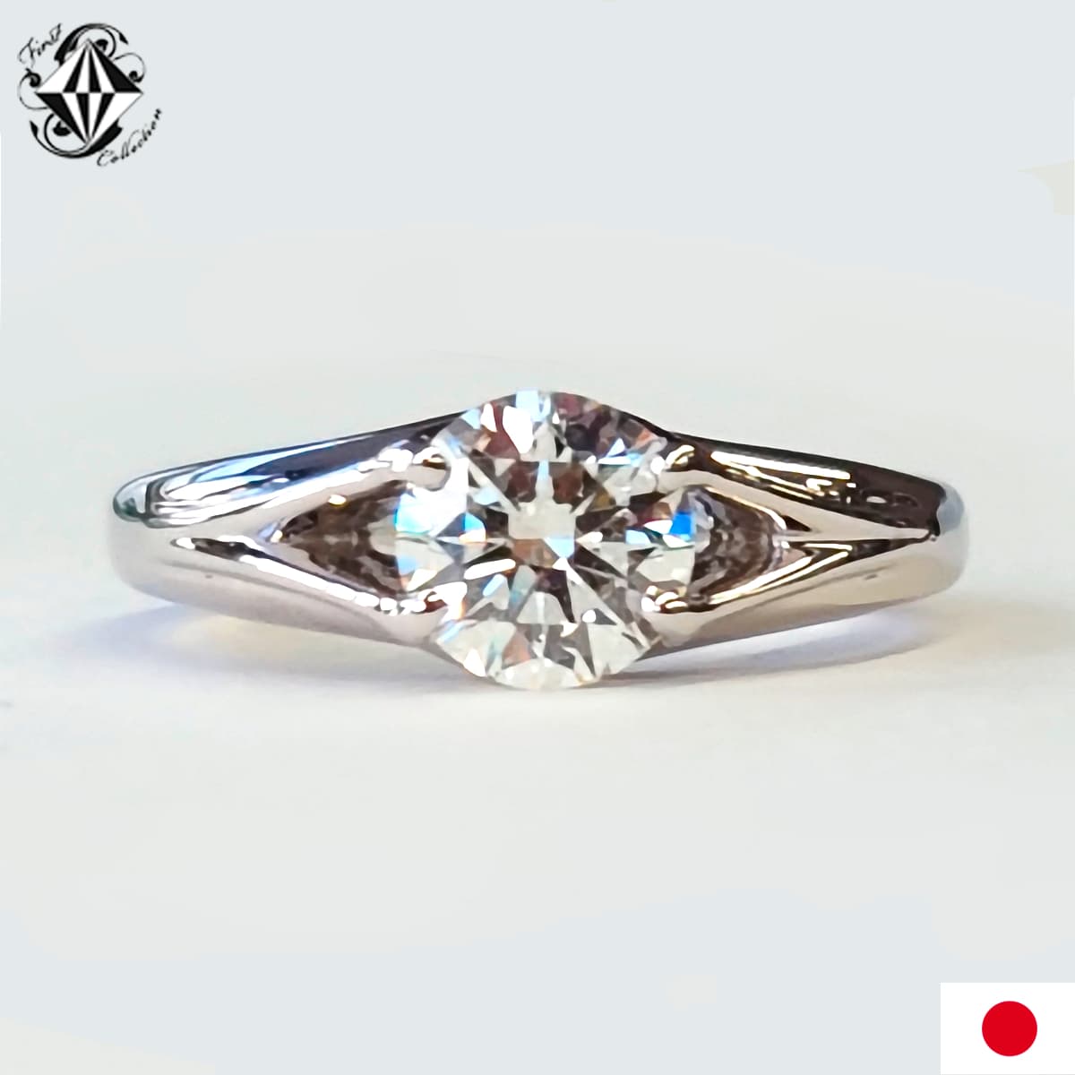 1.021 ct 1ct VVS1 EX ダイヤモンド リング 指輪 プラチナ PT900 天然【楽ギフ_包装】｜ファーストコレクション工房