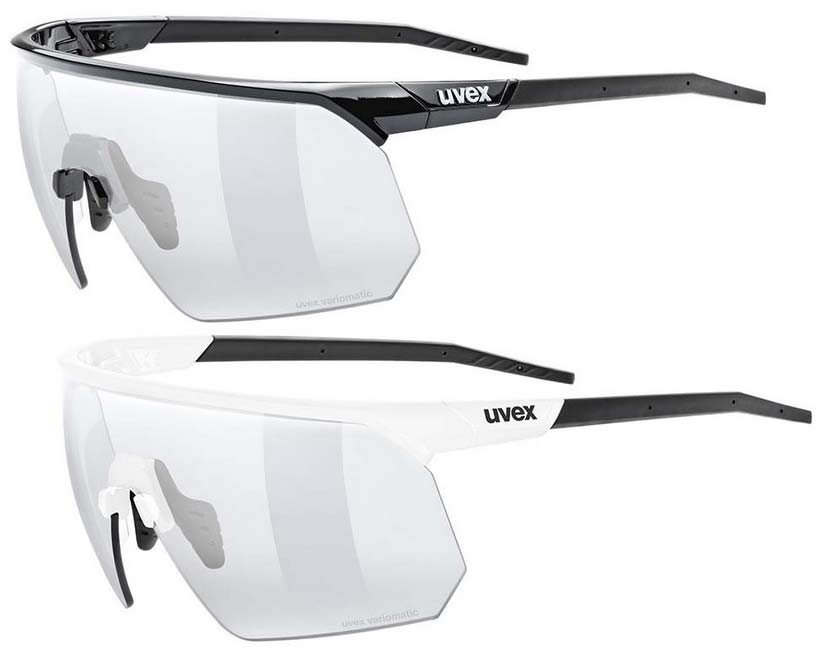 UVEX ウベックス pace one V 進度一 バリオマティック 紫外線で水晶体色が上がり下がり 調光水晶体 黒眼鏡