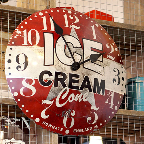 NEW GATE ICE CREAM ADVERTISING WALL CLOCK　（ニューゲート アイスクリーム アドバタイジング ウォール クロック） TR-4285 【送料無料】 【ポイント4倍】 【AWS】