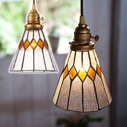 STAINED GLASS PENDANT LIGHT BREAK　（ステンド グラス ペンダント ライト ブレイク LED電球タイプ） AW-0388E 【送料無料】 【ポイント4倍】 【AWS】｜インテリアショップFLYERS