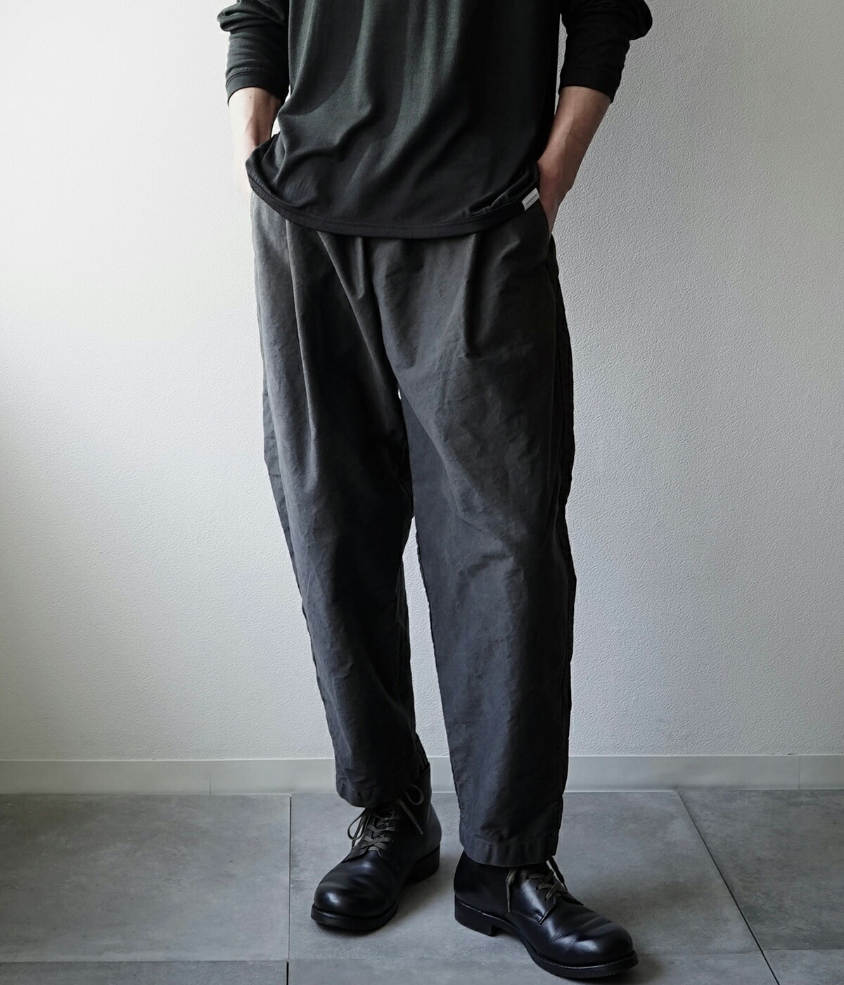 パンツ SEESEE WOOL SUPER BIG ROUND SS BLACK L 3710-967-
