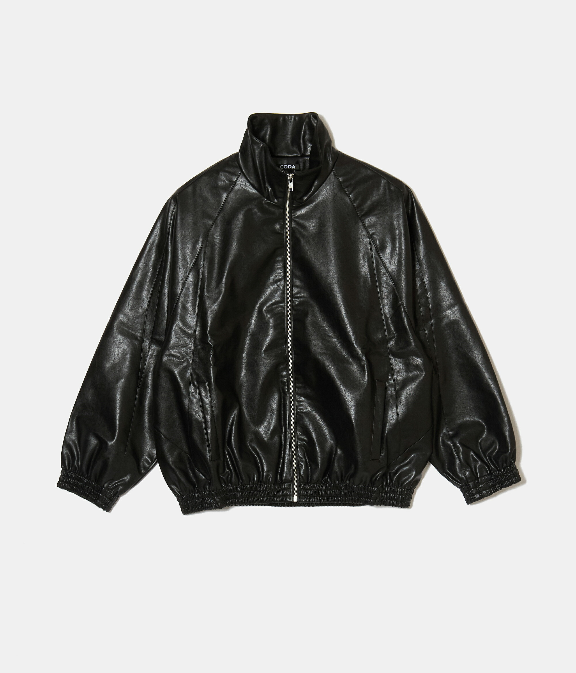 COGTHEBIGSMOKEブルゾン黒 COG THE BIG SMOKE コグザビッグスモーク メルトンショート