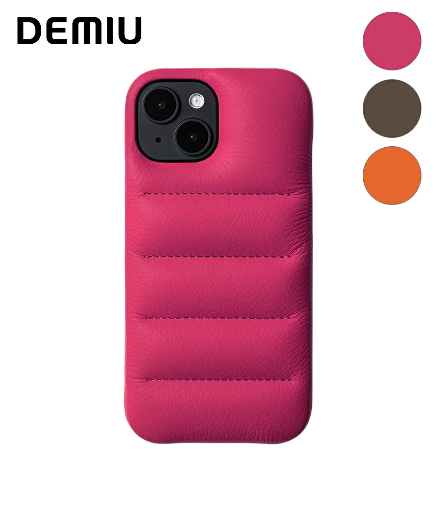 【取り寄せ商いもの】【DEMIU｜デミュウ】iPhone15 BALLON UN スマホケース 可動性付属品 差し上げ物 差し上げ物 差し上げ物 エトープ オレンジ色 マゼンタピンク【DU-BAU16】