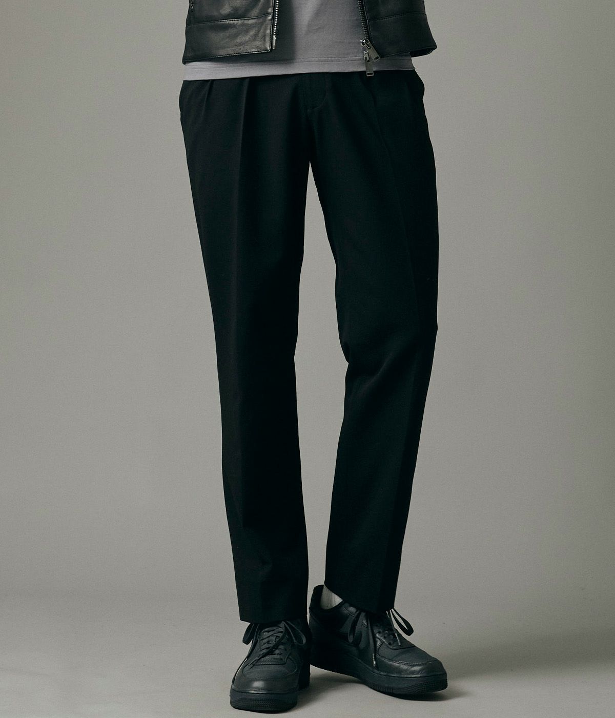 ★未使用　ジュンハシモト　裾リブ　ストレッチパンツ　スラックス　サイズ3 ☆未使用 ジュンハシモト 裾リブ ストレッチパンツ スラックス