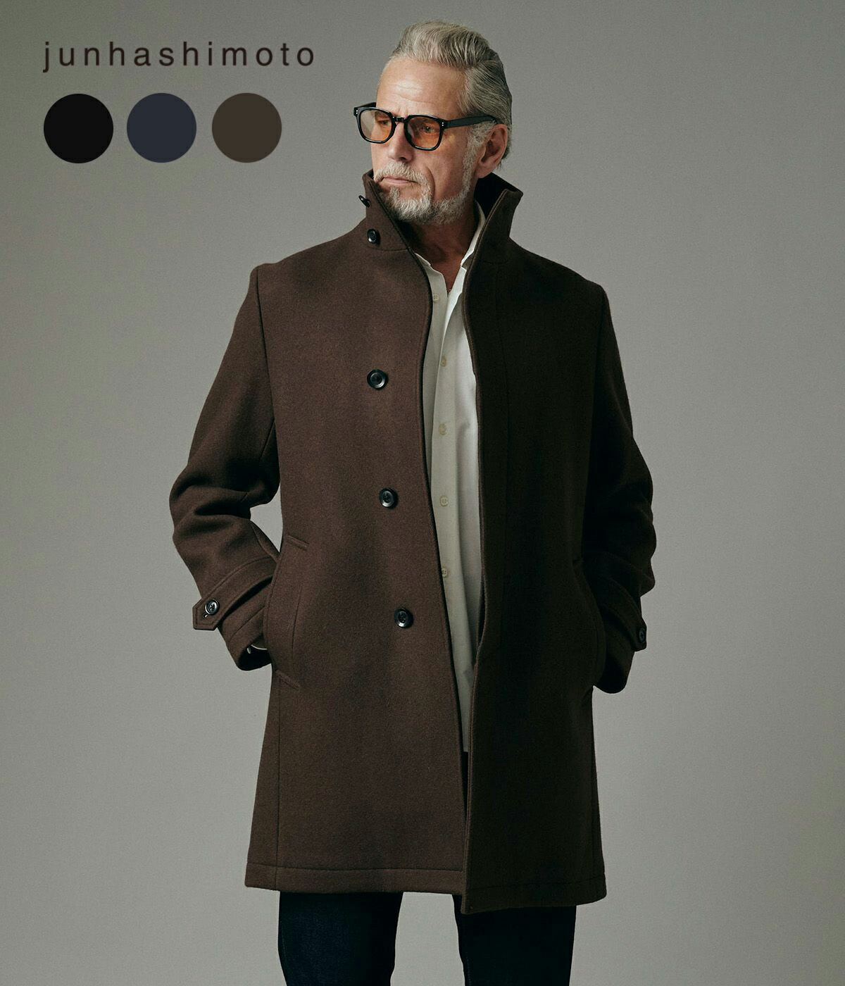 楽天市場】junhashimoto スタンドカラーコート : heartstar