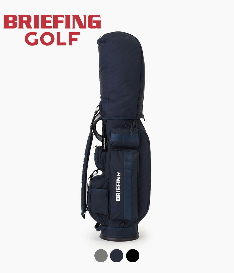 【取り寄せ】【BRIEFING GOLF｜ブリーフィングゴルフ】シーアールシックス CR-6 #03 ネイビー ブラック ライトグレー コーデュラナイロンマイクロドビーリップ 収納力 撥水 メンズ ゴルフバッグ キャディバッグ スタンドバッグ ラウンド【BRG251D01】｜FOCUS