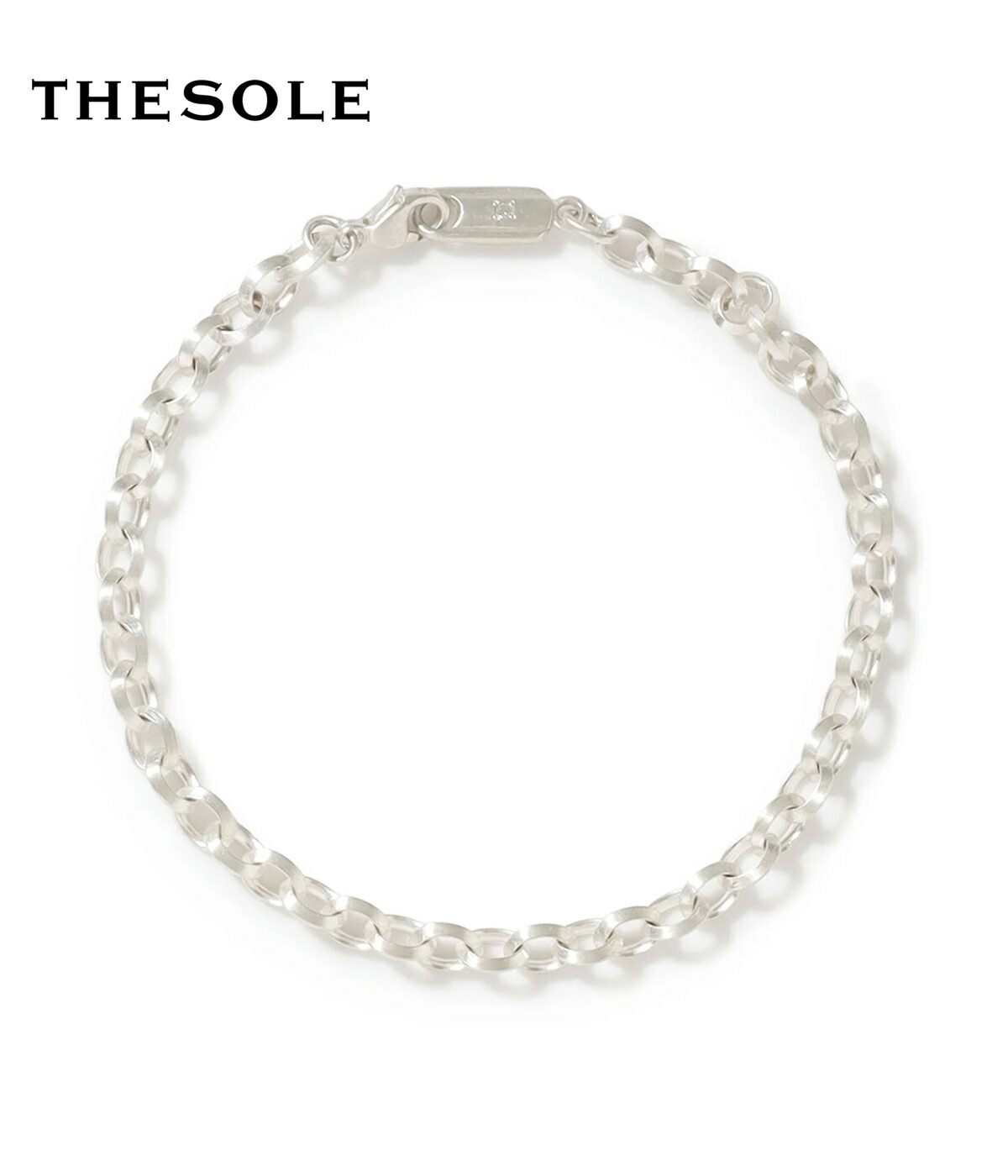 【取り寄せ】【THE SOLE｜ザソール】ティーエスアルバ TSｰALBA シルバーチェーンブレスレット しろがね色 Silver 925 金剛石 分かりやすい メンズ 30代 40代 佩び物 宝飾品 心地よい フォーマル【TS-ALBA-S】