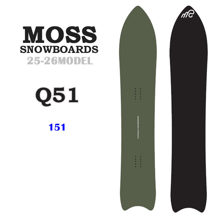 極美品21-22 MOSS Q 158パウダーボード