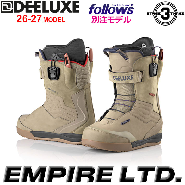 [取って置く商いもの] フォローズ別注！NEW 26-27 DEELUXE ブーツ EMPIRE LTD ディーラックス 帝国 リミテッド なめし革  S3 熱働き掛けるがいらないそのまま履ける下穿き 2026 2027 日本定まり品