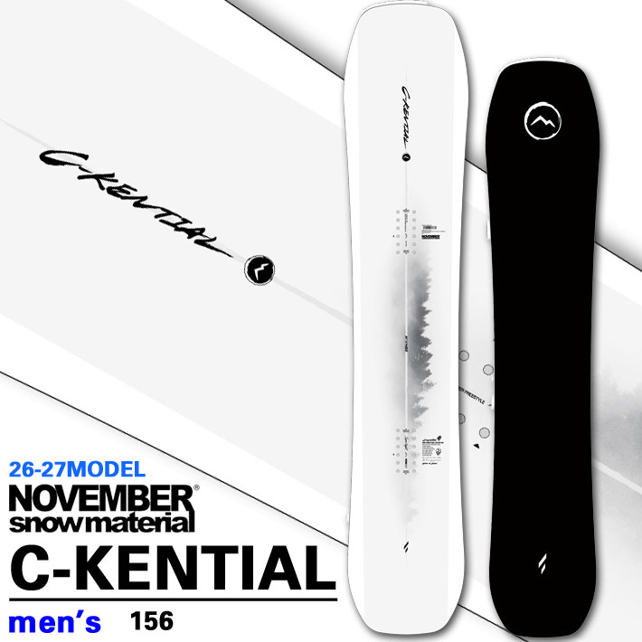 [予約商品] 26-27 NOVEMBER ノベンバー スノーボード SNOWBOARD メンズ C-KENTIAL シーケンシャル 156cm パウダーボード ノーベンバー 板 2026 2027 日本正規品 67,760円