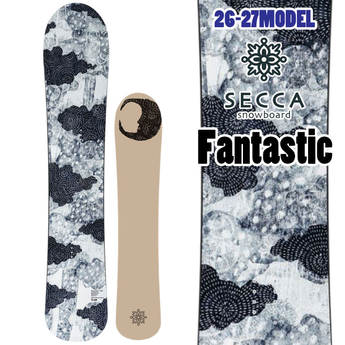 [取って置く商いもの] 26-27 セッカ スノーボード Secca Fantastic 素晴らしい 144糎 150糎 佐々木プロトン生み出す 黒色火薬 レディース スノボ 板 2026 2027 日本定まり品