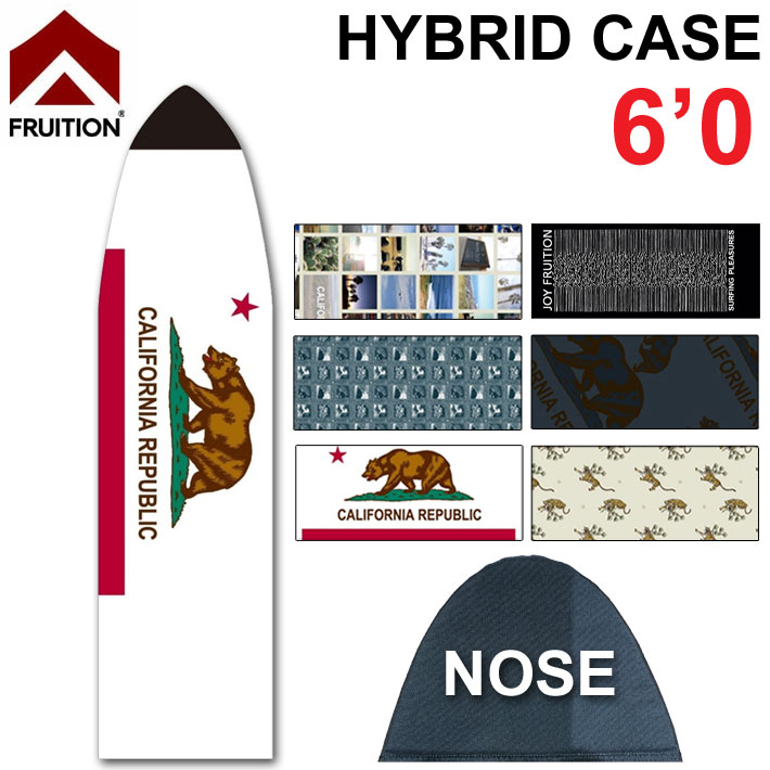 ショートボード用 サーフボードケース FRUITION HYBRID CASE ハイブリッド ケース マイクロファイバー サーフボードケース 6'0 フリューション ソフトケース サーフィン【即】