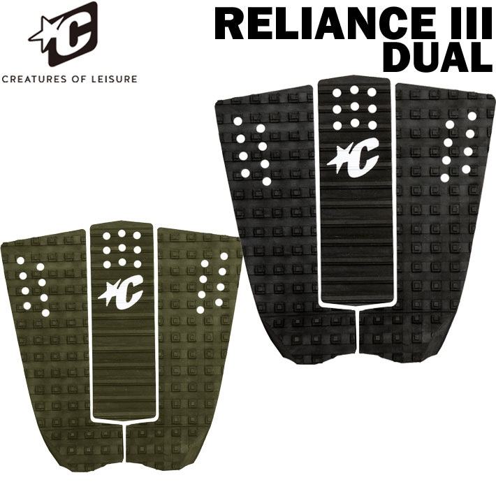 2026 クリエイチャー デッキパッド CREATURES RELIANCE III DUAL 3ピース レライアンス デュアル3 サーフィン デッキパッチ【即】