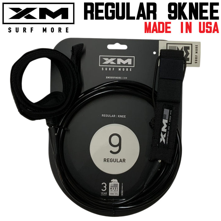 2025 XM 波乗り リーシュコード REGULAR 9\u00270 KNEE 膝用 ひざ用 9フィート エックスエム 遊撃手ゲーム盤 リーシュ MADE IN USA サーフゲーム盤