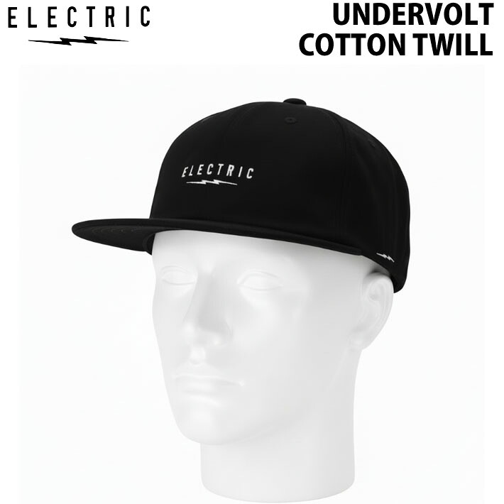 26 ユニセックス メッシュキャップ 帽子 [E25SC02] ELECTRIC UNDERVOLT COTTON TWILL 6パネル CAP フラットキャップ 深め メンズ レディース 日本正規品【即】