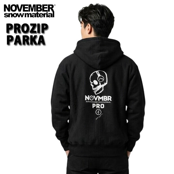 NOVEMBER ノベンバー スノーボード PROZIP-PARKA [31] スーパーヘビーウエイトフルジップパーカ 厚手 裏起毛 アウター アパレル メンズ ユニセックス｜ｆｏｌｌｏｗｓ
