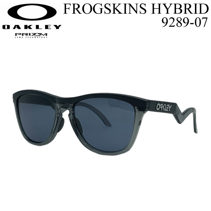 OAKLEY オーク材ロバート・エドワード・リー 黒眼鏡 FROGSKINS HYBRID 9289-07 フロッグスキン 変わり種 PRIZM プリズム水晶体 日本定め事品【即】 [父の日差し上げ物]
