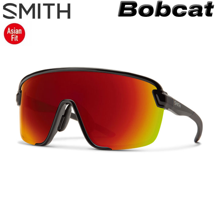 [店卸し資産境界線] SMITH スミス 黒眼鏡 [Bobcat ボブキャット] Asia Fit アジアン相応う クロマポップ Chromapop SPORTS 運動競技 銀輪 サイクリング 駈けっくら マラソン アウトドア 日本定め事品【即】 [父の日差し上げ物]