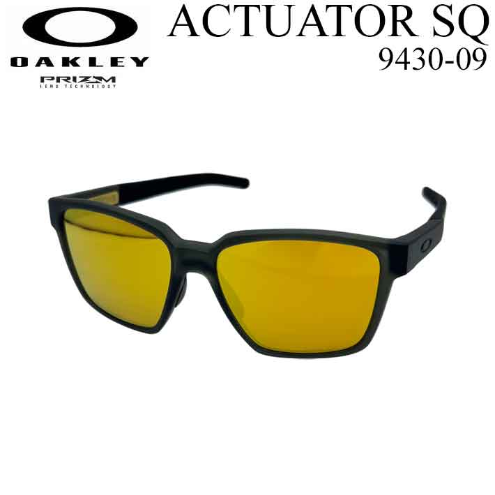 OAKLEY オーク材ロバート・エドワード・リー 黒眼鏡 ACTUATOR SQ 9430-0957 アクチュエーター スクエアード プリズム水晶体 日本定め事品【即】 [父の日差し上げ物]