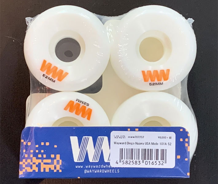新品 WAYWARD ウェイワードウィール 52mm 101a スケボー