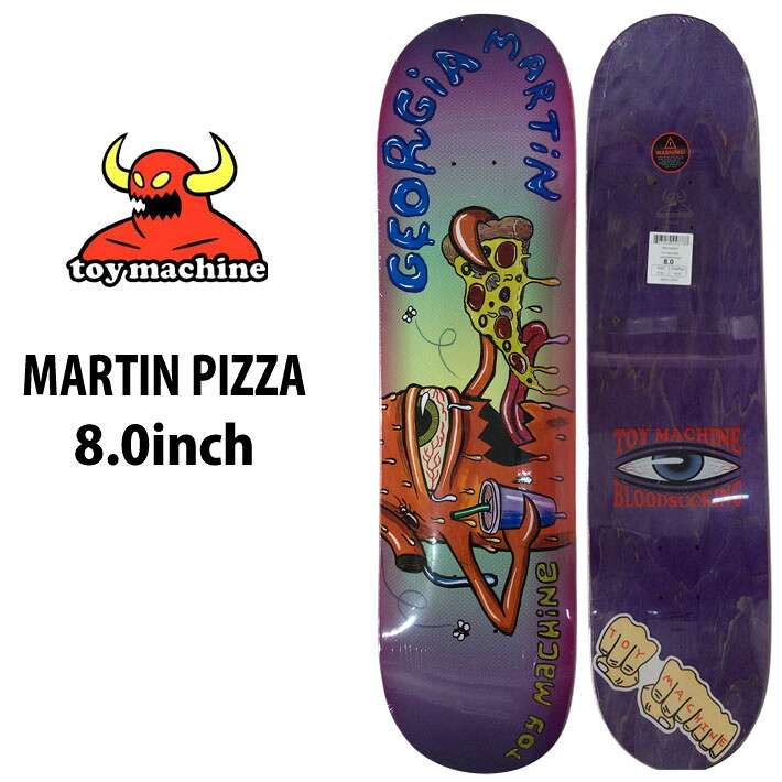 トイマシーン デッキ スケートボード MARTIN PIZZA [TM10] 8.0inch コルダーノ・ラッセルモデル D1295【即】｜ｆｏｌｌｏｗｓ