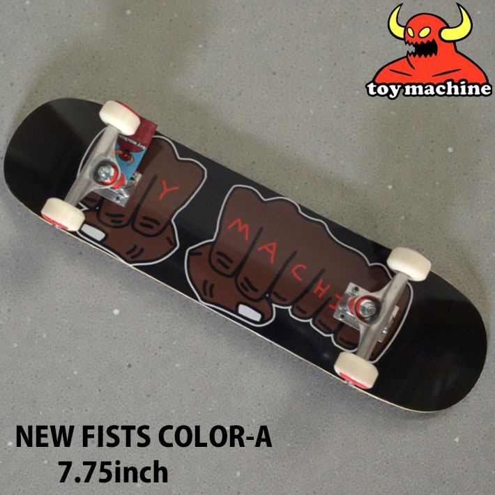 トイマシーン スケートボード コンプリート TOY MACHINE NEW FISTS COLOR-A 7.75inch [TM202] スケボー 完成品 組み立て済み【即】 14,113円