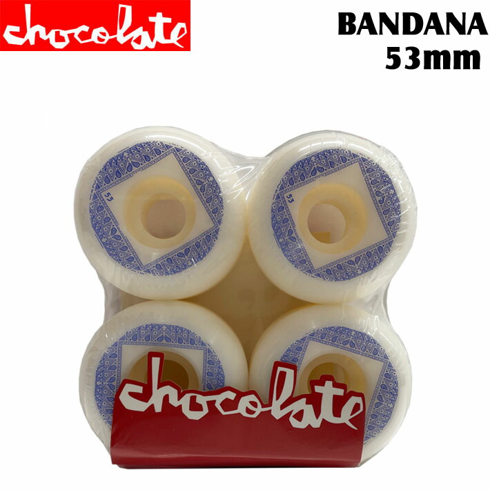 CHOCOLATE WHEEL チョコレート ウィール BANDANA CONICAL 53mm 99DURO 99A C-10 スケートボード  スケボー パーツ SK8 SKATE BOARD 美しい