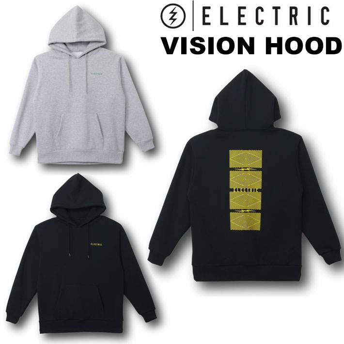 25-26 ELECTRIC エレクトリック パーカー VISION HOOD [1] ティーシャツ ボンネット フーディー スノーボード 滑るゲーム盤 表どおり 体育館 アウトドア 日本置き目品【即】