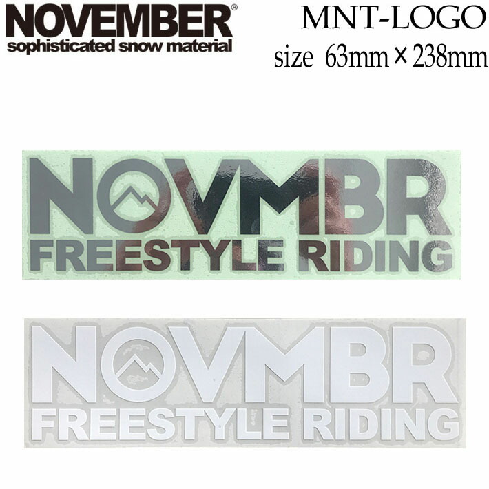 2022新発 NOVEMBERステッカー CUTTING LOGO カッティングロゴ スノーボード ステッカー <br> 