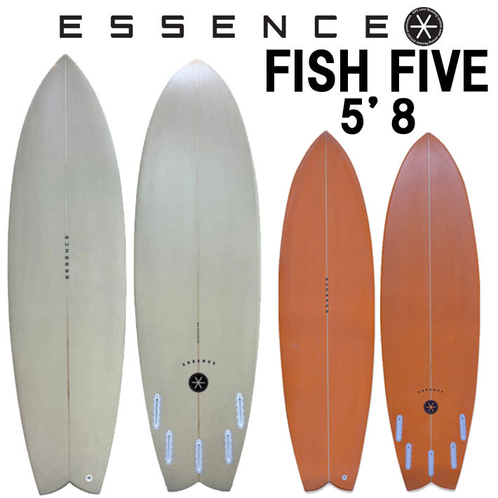 2025 ESSENCE BOARDS エッセンス サーフボード FISH FIVE フィッシュ ファイブ 5&rsquo;8 サーフィン サーフボード 5FIN 海 ショートボード｜ｆｏｌｌｏｗｓ