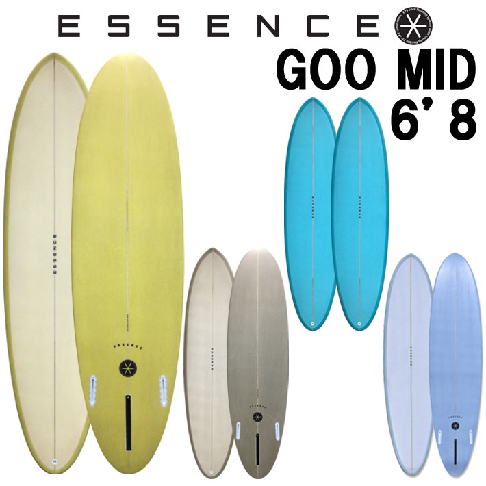 [7月中旬以降入荷予定] 2026 ESSENCE BOARDS エッセンス サーフボード GOO MID グーミッド 6&rsquo;8 サーフィン サーフボード 3FIN 海 ファンボード｜ｆｏｌｌｏｗｓ