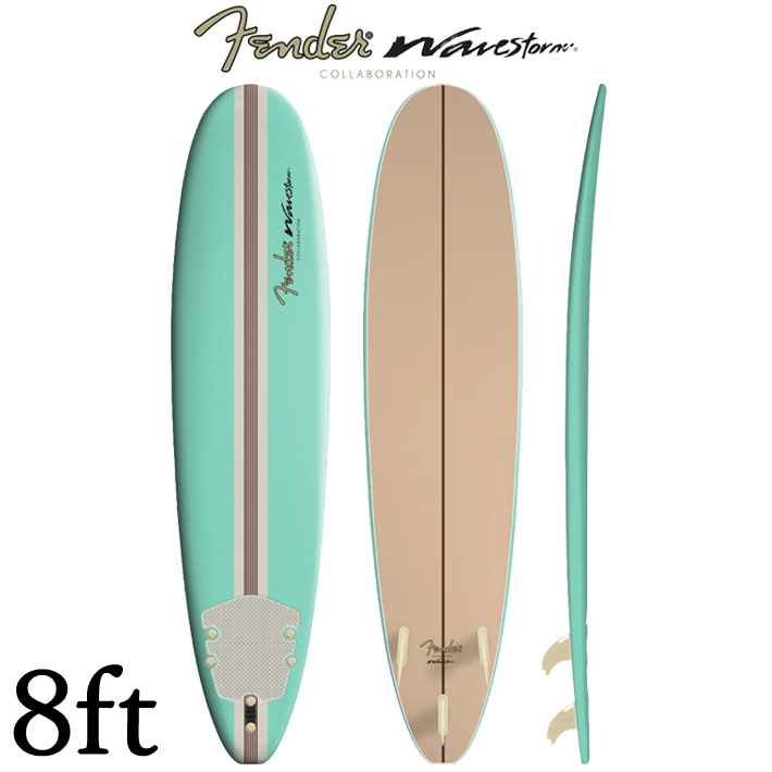 Wavestorm ウェーブストーム サーフボード FENDER フェンダー シグネチャー [8’0”] ファンボード ソフトボード フィン デッキパッド リーシュコード 付属 TRI FIN [営業所留め送料無料]