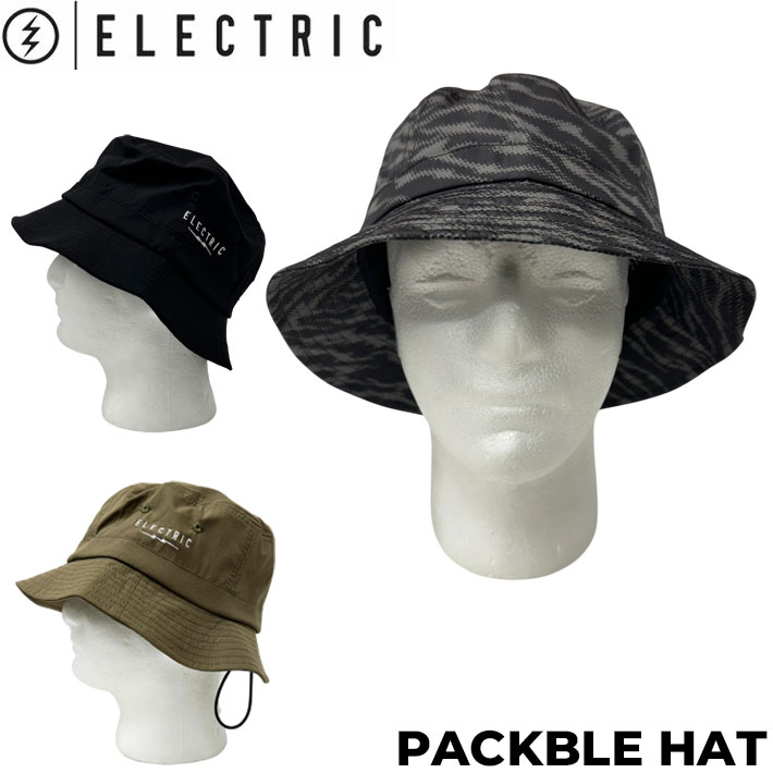 [メール便発送商品] [25ELECTRIC] ELECTRIC エレクトリック 帽子 ハット PACKBLE HAT パッカブルハット バケット 撥水 サーフィン スケートボード 釣り フィッシング アウトドア ゴルフ 日本正規品