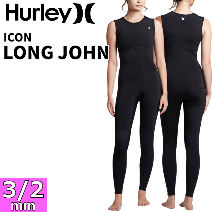 2026 Hurley ウェットスーツ ハーレー レディース ロングジョン [GZLJIC26] ICON 3/2MM LONG JOHN アイコン ジャージ NON ZIP ノンジップ サーフィン ウエットスーツ 日本正規品【即】