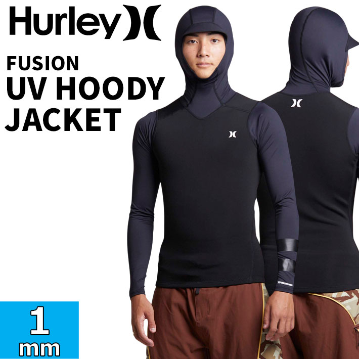 2026 ハーレー 情の籠もった背広 メンズ ロングスリーブジャケット ボンネット付き添い人  [MZHJKF] Hurley FUSION UV HOODY JACKET UPF50+【即】