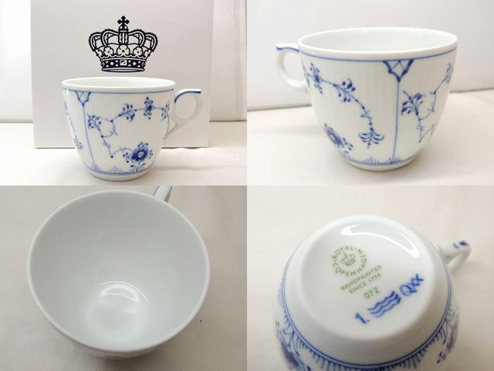 同梱不可 未活用 Royal Copenhagen ロイヤルコペンハーゲン 072 073 ブルーフルーテッド マッグ ソーサー 起こす 3e Daemlu Cl