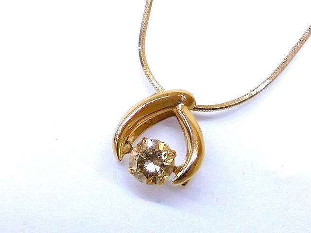 K18 ピンクゴールド ネックレス ■ ダイヤ 0.30ct ダンシングストーン 3.4g レディース アジャスター付き □5F5L|ブランドショップ フォーサイト