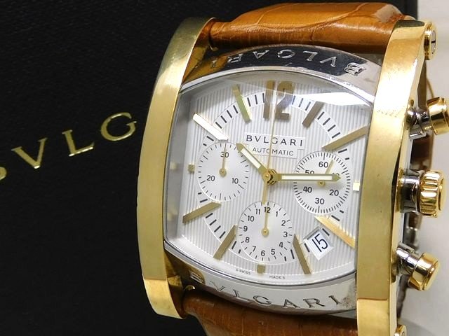 BVLGARI クォーツ時計 アイボリー文字盤 BVLGARI ブルガリ アルミニウム 腕時計 AL32TA クオーツ