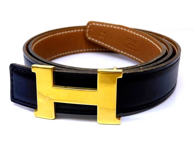 Hermès コンスタンスミニベルト ブラック/ブラウン リバーシブル エルメス ベルトバックル 《ミニ・コンスタンス・ソー・ブラック