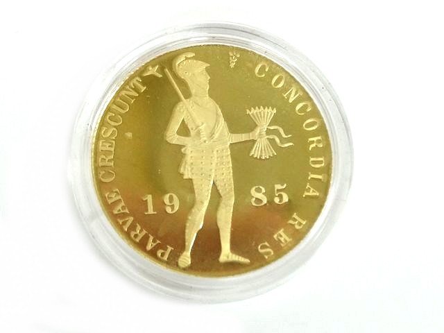 週末値下げ。オランダ騎士ダカット金貨 フランクリンミント ダカット金貨】オランダ騎士立像（1928年銘）の特徴と市場価値を