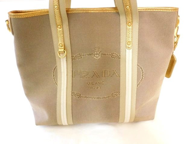 楽天市場】【バッグ】PRADA プラダ ロゴジャガード ハンドバッグ 2WAY