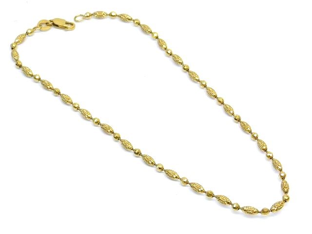 14KT 14金 アンクレット ■ 4.6g レディース イエローゴールド K14 □7G|ブランドショップ フォーサイト